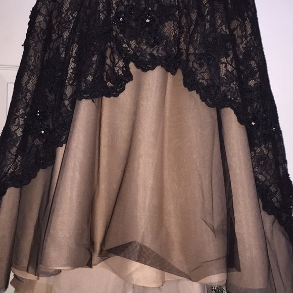 Black lace Mia Bella gown - Picture 3 of 8